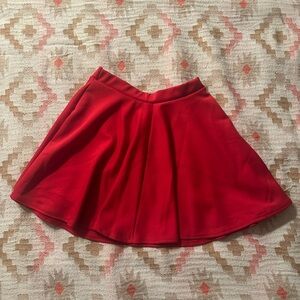 Elegant Red Women's Skirt
